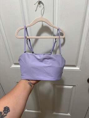 Pinkcolada Lilac Aria Twist Back Bikini Top Size M